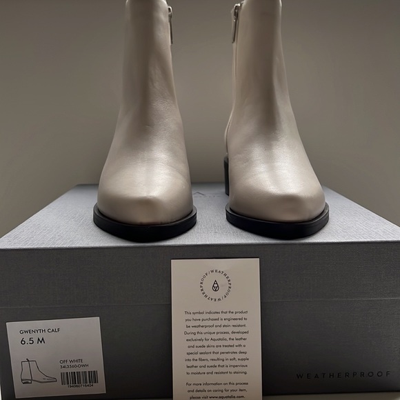 ✨ AQUATALIA ✨ GWENYTH Leather Zip On Bootie Sz 6.5 - Picture 12 of 15